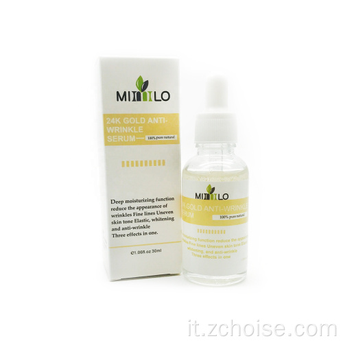 siero viso antirughe vitamina c oro 24k